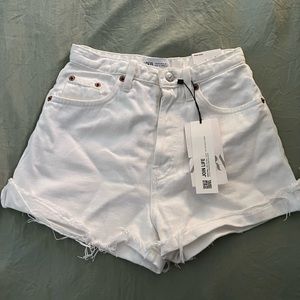 ZARA white shorts